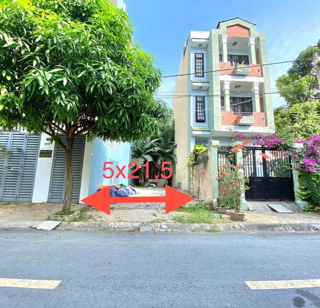Bán lô đất mặt tiền đường số Phạm Hữu Lầu, Q7, Dt 5x21,5m. Giá 12,5 tỷ