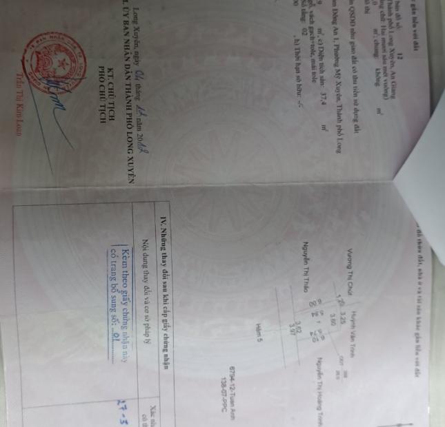 CHÍNH CHỦ CẦN BÁN GẤP CĂN NHÀ Đẹp Vị Trí Đắc Địa Tại Phường Mỹ Xuyên - TP Long Xuyên - AN GIANG