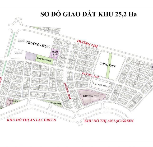 Bán đất dịch vụ Vân Canh Hoài Đức, khu 25,2 ha. giá hot
