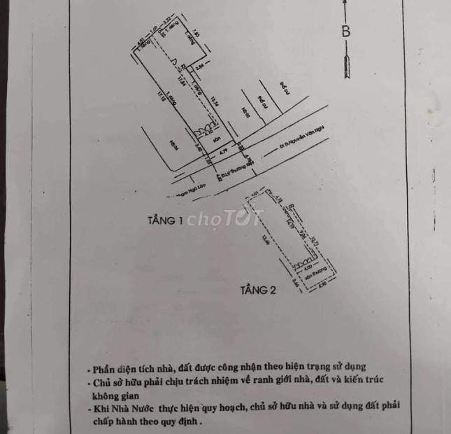 Đất 5 NH 9 x 22  mặt tiền Lý Thường Kiệt, Phường 7, Quận Gò Vấp tặng nhà 2 tầng mới keng chỉ 14 tỷ