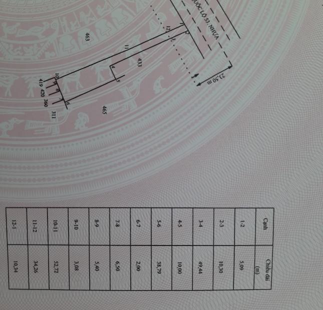 BÁN ĐẤT mặt tiền đường Quốc Lộ 53 ,DUYÊN HẢI ,TRÀ VINH diện tích 932 m