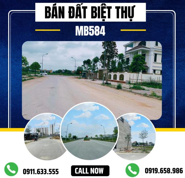 Cần bán lô đất biệt thự đầu vè mb584 mặt đường 12m