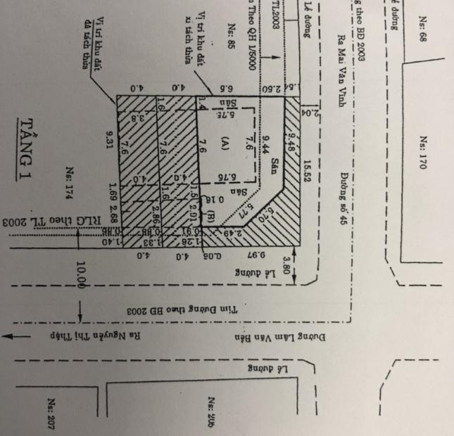 Nhà cấp 4 DT 10x16m góc 2MT đường Lâm Văn Bền, P Tân Quy, Q7.