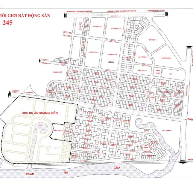Cần bán đất nền DT 189m2, giá 38.5tr/m2 dự án Khu nhà ở ĐH Quốc Gia 245 đường Gò Cát, Phường Phú Hữu, Q9
