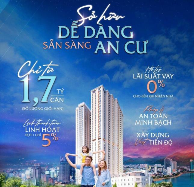 Chỉ 1,7tỷ sở hữu căn hộ biển Nha Trang 