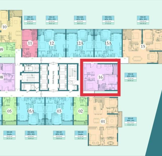 Chính chủ bán căn hộ số 16 tầng Trung, toà H2 Haven Park Ecopark view Biệt thự đảo và hướng thẳng