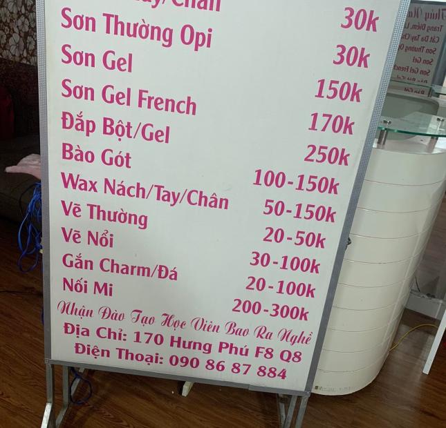 SANG LẠI TOÀN BỘ ĐỒ DÙNG TRONG TIỆM NAIL Ở TP HỒ CHÍ MINH