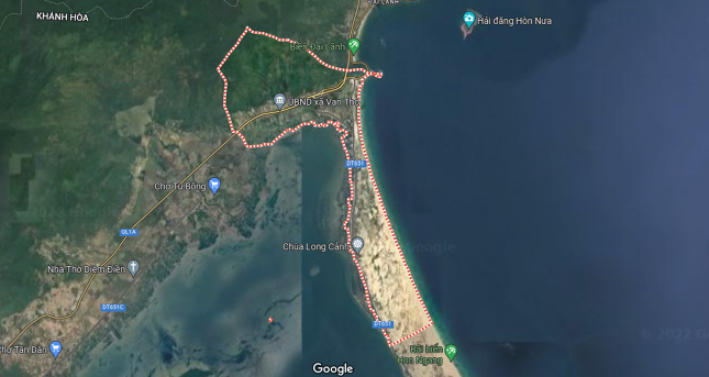 Bán khuôn đất mặt tiền ven biển Cổ Mã- Vạn Thọ, 10.000m, giá 8 tỷ TL