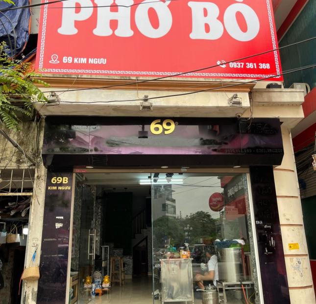 Sang nhượng cửa hàng 69b Kim ngưu dt 38m2- mặt tiền 4m. Nhà 3 tầng rộng rãi