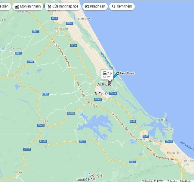 .Đất Tam Kỳ An Phú 5215m2, có 400m2 đất ở đô thị, Vị trí đẹp giá đầu tư