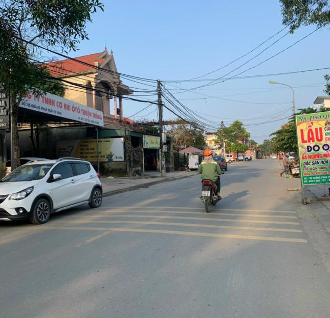 Bán đất Lô góc 175m2 mặt đường Hoàng Phan Thái - Nghi Phú