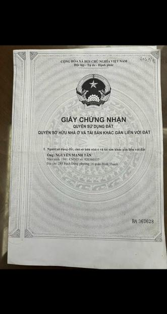 Chính chủ bán nhà cấp 4 mặt tiền đường Bạch Đằng gần chợ Bà Chiểu