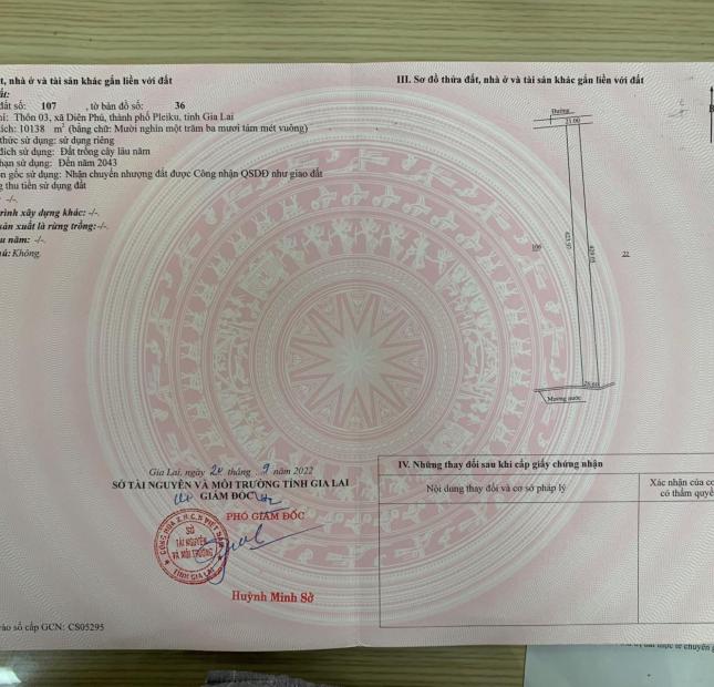 Sở Hữu Ngay 1 Trong 6 Lô Đất Vị Trí Đẹp Tại Tp PleiKu, Gia Lai