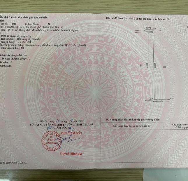 Sở Hữu Ngay 1 Trong 6 Lô Đất Vị Trí Đẹp Tại Tp PleiKu, Gia Lai