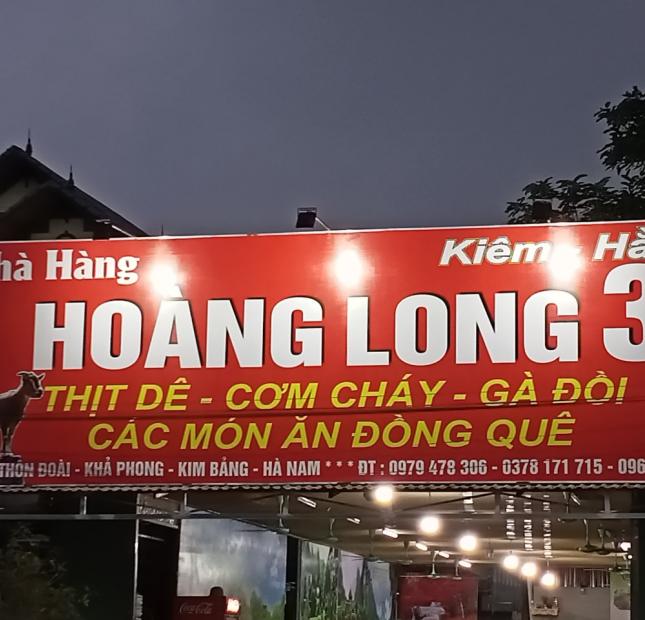 Bán đất ngay nhà hàng Hoàng Long, đường tỉnh 977 cách mặt đường 10m trục chính