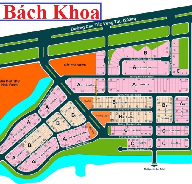 Cần bán Đất dự án Khu dân cư Đại học Bách khoa mặt tiền rạch thoáng mát Diện tích 517m², Giá 55 Triệu/m²