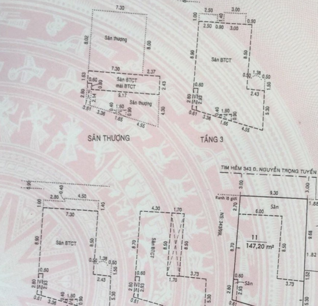 biệt thự đường Nguyễn Trọng Tuyển, DT 9.5x15, 4 tầng, giá 33 tỷ