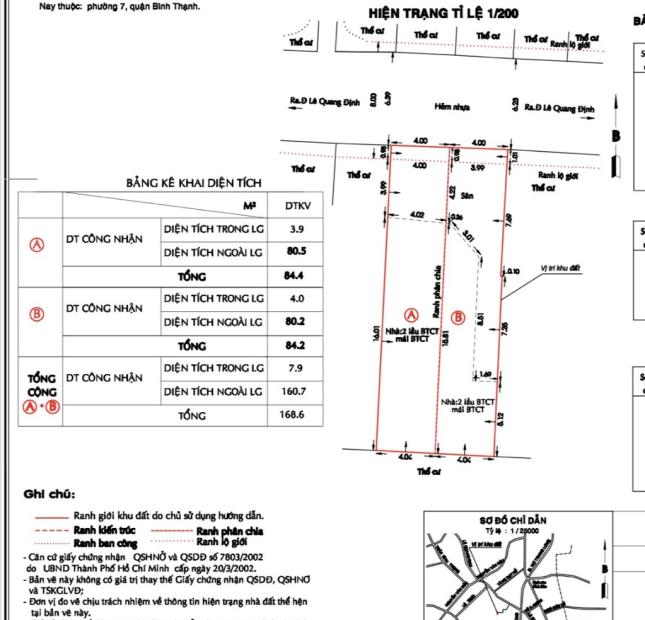 Bán nhà Lê Quang Định - Nơ Trang Long ,P.17,BT ,8.2x22, giá 12.5 tỷ 