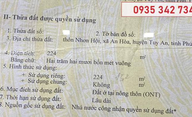 ⭐Kẹt tiền chủ đất cần ra gấp lô đất 3MT tại xã An Hoà Hải, Tuy An, Phú Yên, 1,3xx tỷ; 0935342734