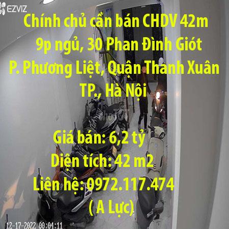 Chính chủ cần bán CHDV 42m, 9p ngủ, 30 Phan Đình Giót Phường Phương Liệt, Quận Thanh Xuân, Hà Nội