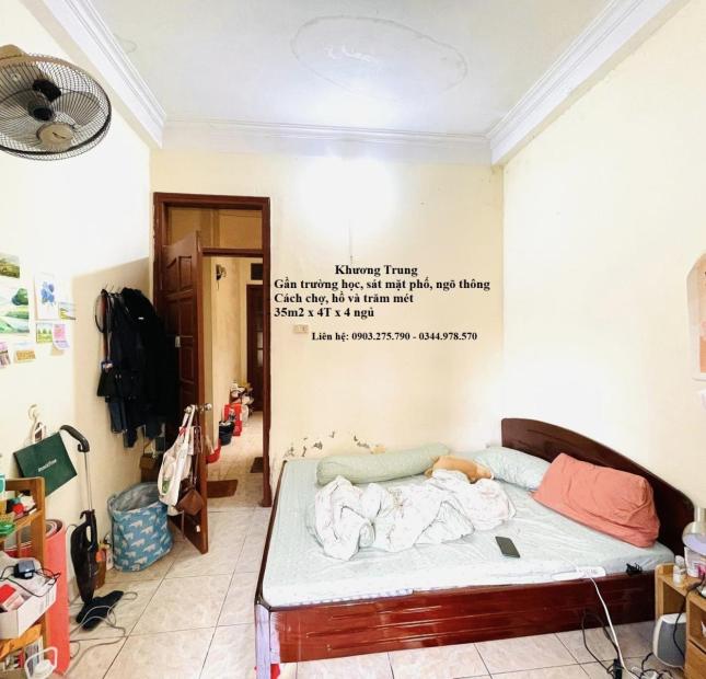 Bán nhà phố Khương Trung, cách mặt phố chục mét, trung tâm tiện ích, 35m x 4T, giá 4 tỷ