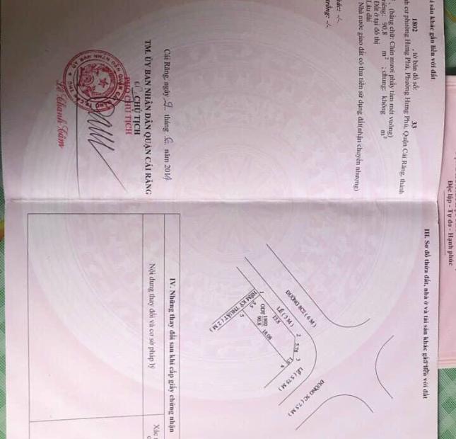 NỀN GÓC SIÊU ĐẸP ĐƯỜNG A8 KDC HƯNG PHÚ ( CÁCH TRỤC CHÍNH LÝ THÁI TỔ CHỈ 20 MÉT )