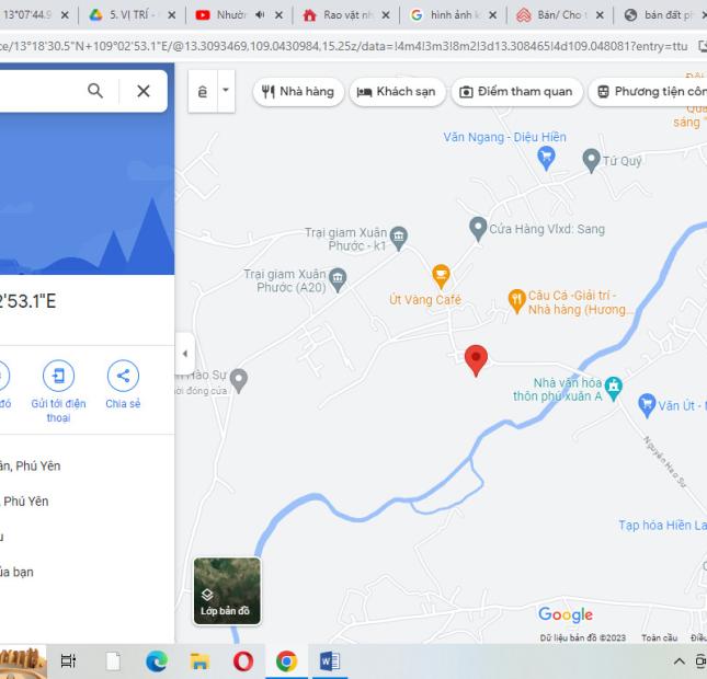 Duy nhất lô đất đẹp Xuân Phước Đồng Xuân 209m2 giá rẻ chỉ 322 triệu có sổ hồng lâu dài gần DT 647