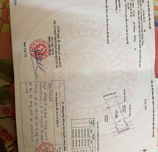 Bán đất trung tâm thị trấn du lịch Cô Tô chỉ còn duy nhất 1 lô giá ưu đãi