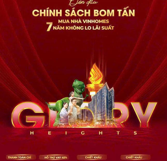 Mua Glory Heights nhận ngay chiết khấu 10%, hỗ trợ lãi suất 7 năm tại Vinhomes Grand Park kế TTTM Vincom lớn nhất MN