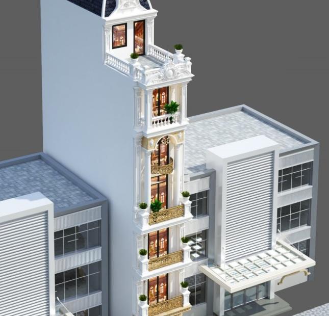 Cho thuê nhà mặt phố Yên Lãng, 70mx 8 tầng, thang máy, 45 triệu/tháng