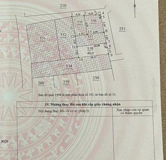 Bán đất 40m2,mặt tiền 3,82 m nở hậu 3,83 m ngõ Xuân Đỉnh,Bắc Từ Niêm 3,5 TỶ