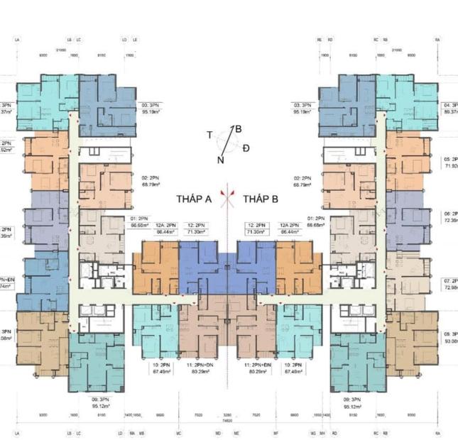 BÁN NHANH CĂN HỘ CAO CẤP 5* 2 P. NGỦ 71M2 CHỈ TỪ 1.4 TỶ, MIỄN TRẢ GỐC LÃI TRONG VÒNG 2 NĂM, CÓ SỔ