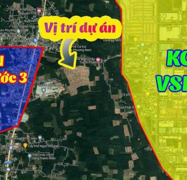Bán đất nền KCN Vsip2 thị xã Bến Cát Bình Dương chỉ 480Triệu/nền