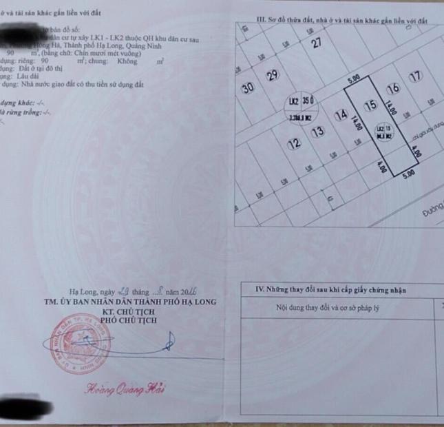 BÁN ĐẤT CỘT 5,8 MỞ RỘNG GẦN HẢI ĐỘI 2. DT:90M2,MT:5M.H:ĐN QUAY BIỂN !!