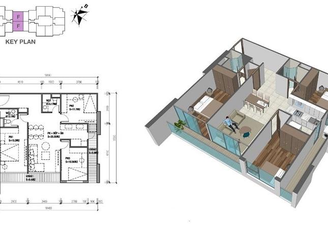 Chính chủ cần bán nhanh căn hộ chung cư Eco Dream Nguyễn Xiển căn tầng trung 95m 3PN nội thất CB