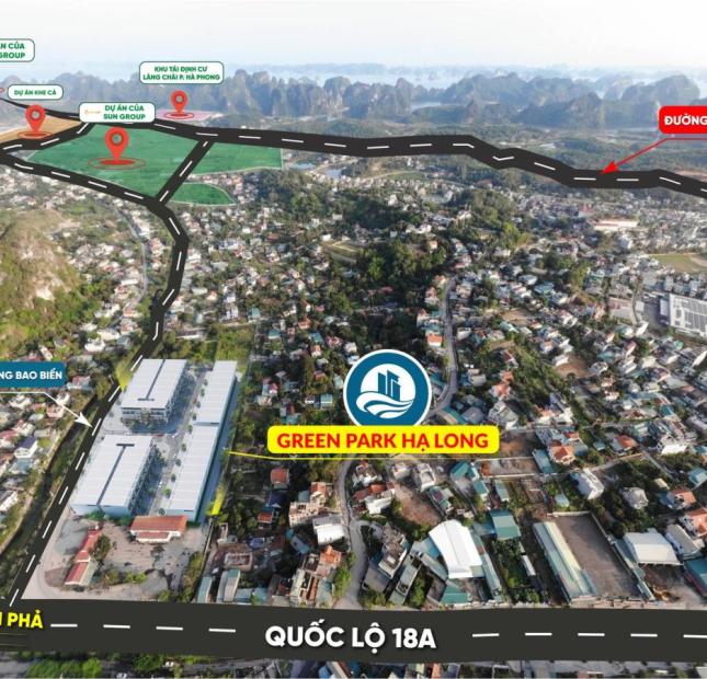Bán đất nền dự án nhà 5 tầng liền kề, triết khấu đến 500 triệu-Green Park Hạ Long