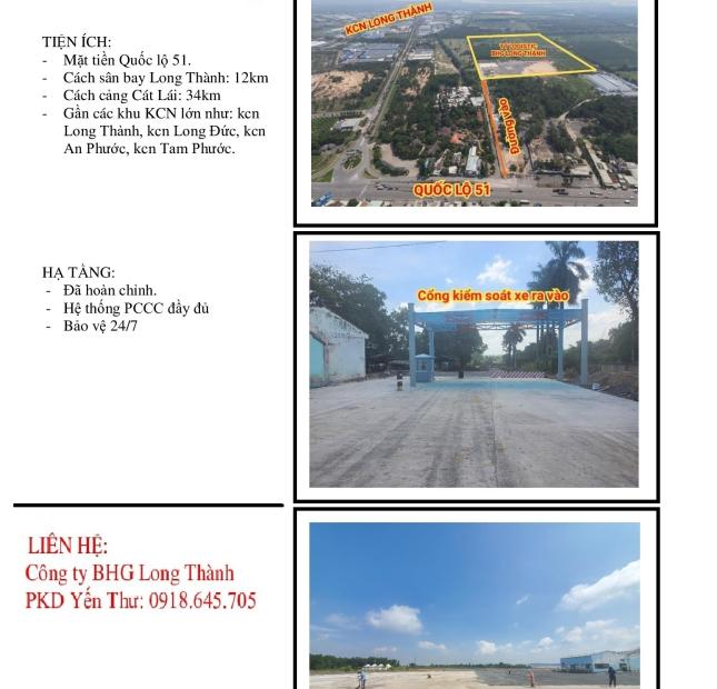 Cho thuê bãi đất trống mặt tiền quốc lộ 51 tại trạm dừng chân bò sữa Long Thành 2 Đồng Nai