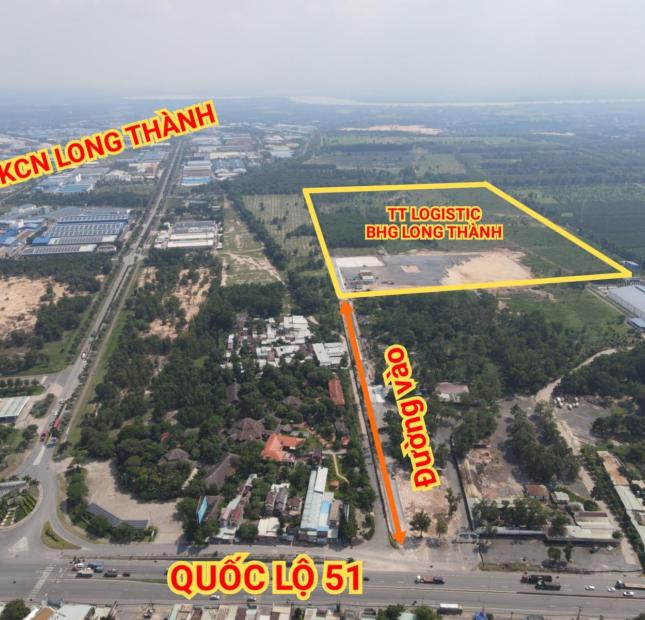 Cho thuê kho bãi depot mặt tiền quốc lộ 51 tại Long Thành Đồng Nai giá 18k/m2