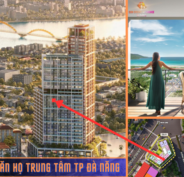 Quỹ căn mới nhất tháng 08/2023 tại Sun Cosmo Residence Đà Nẵng. HTLS 0% đến 28/02/2026