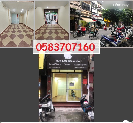 Cho thuê cửa hàng mặt phố 65 Hồng Mai, Hai Bà Trưng; 8,5tr/th; 0583707160