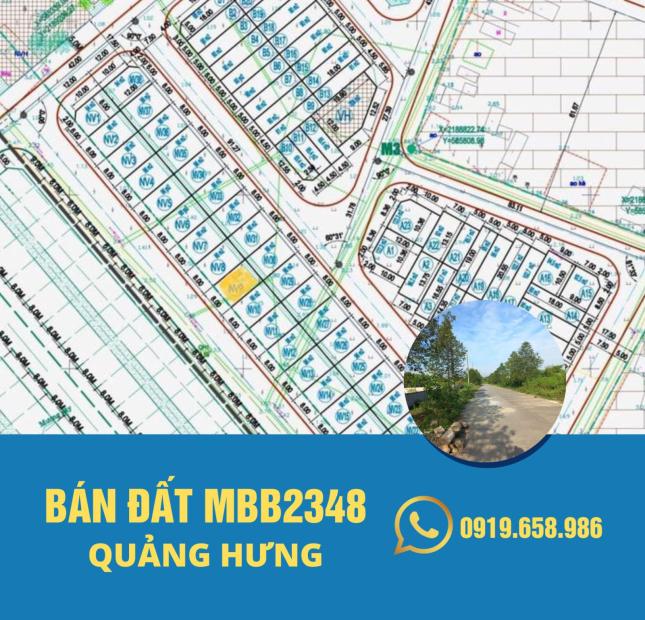 Chính chủ cần bán lô đất thuộc mb2348 Quảng Hưng.