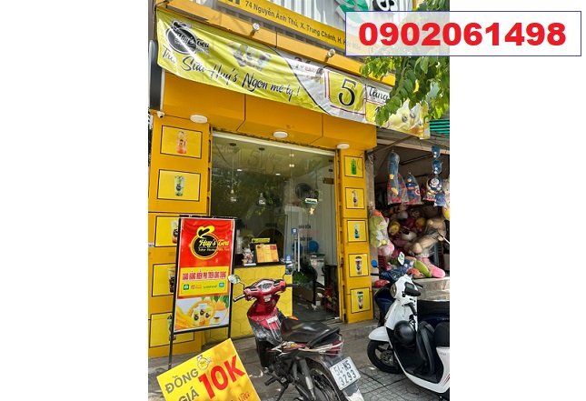 ⭐Sang quán trà sữa mặt tiền đường Nguyễn Ảnh Thủ Hóc Môn; 0902061498