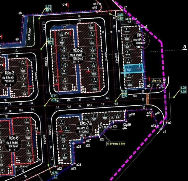 BÁN LÔ TĐC1-3 KHU 7 PHƯỜNG CAO THẮNG,DT:60M2,MT:5M.H:NAM