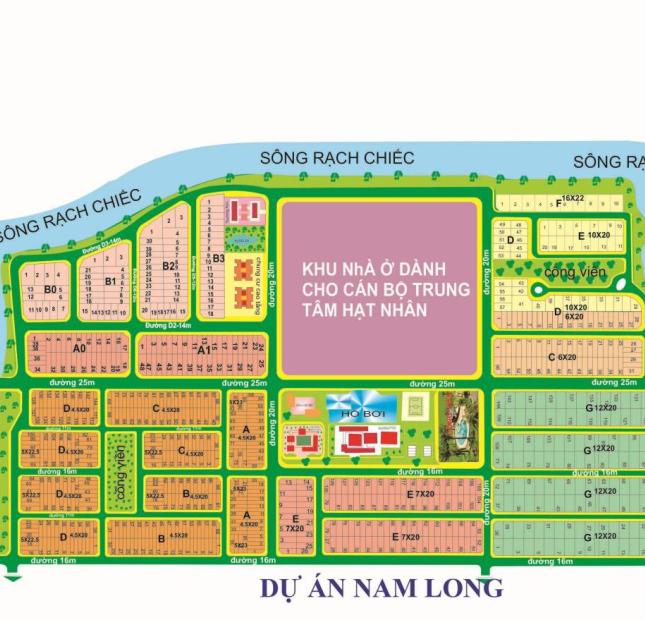Bán đất nền dự án tại Dự án Khu dân cư Nam Long, Quận 9,  Hồ Chí Minh diện tích 240m2
