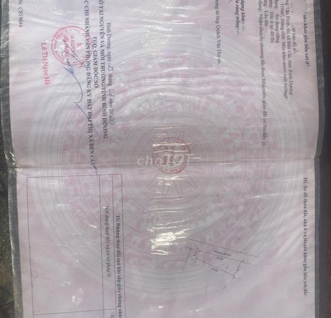 Bán lô gốc 2 mặt tiền đường 5m thông quốc lộ 13 ngay Tân định-kế bên khu Thịnh Gia mở rộng 110m2 full TC nở hậu.