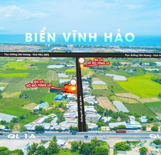 Đất biển Liên Hương, Bình Thuận giá chỉ từ 799 triệu/ nền full thổ cư, mặt đường 29m. 