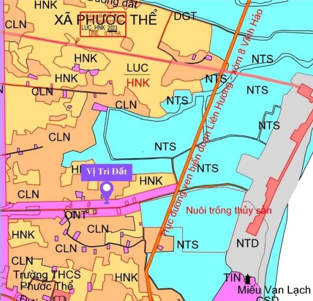 Lô đất ven biển Bình Thuận, full thổ cư, sổ sẵn, mặt tiền đường 29m, giá chỉ 799 triệu.
