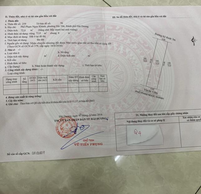 Bán gấp lô đất mặt phố Phạm Ngọc Khánh thuận tiện kinh doanh chỉ 4,98 tỷ