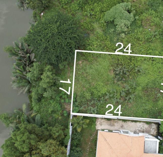105TR/M2 có Đất BT (ngang 17m) Mặt tiền Lê Hữu Kiều, sân vườn trực diện view sông Giồng, An Phú, Q2
