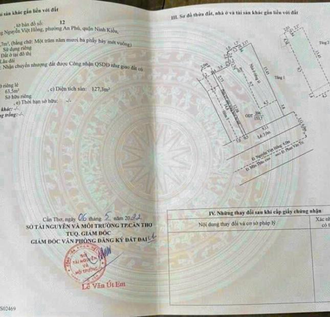 BÁN NHÀ GÓC 2 MẶT TIỀN ĐƯỜNG NGUYỄN VIỆT HỒNG.